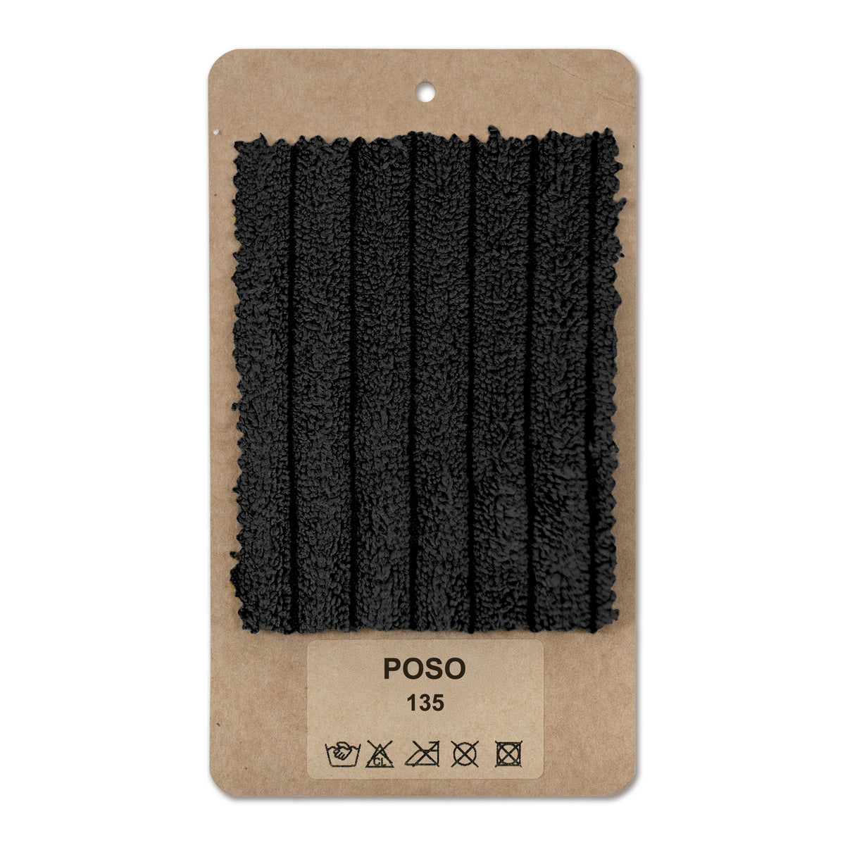 Fabric sample Corduroy Coal (POSO 135)