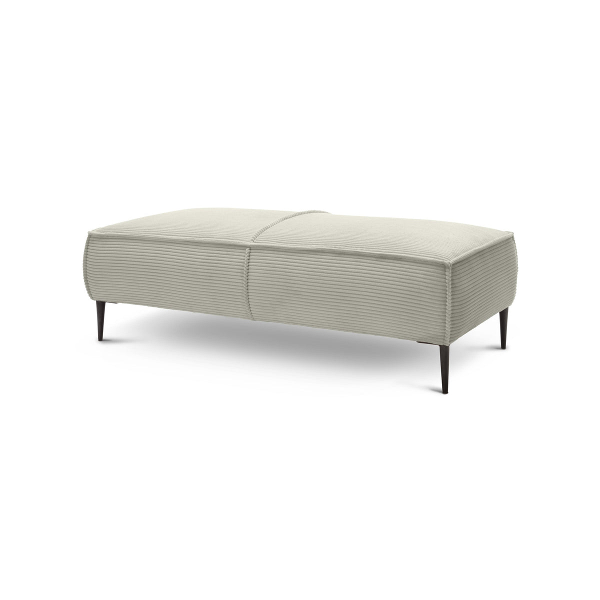 May Pouffe 140 cm for Living Room, Modern Style – Gray Linen (POSO 140)