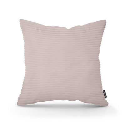 Wide Corduroy Decorative Cushion 45x45 cm, Scandinavian and Boho Style – Tawny Glass (POSO 145)