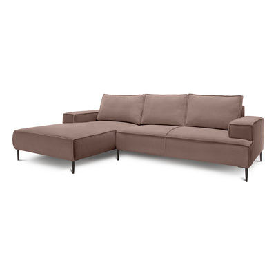 May 3 Seater Corner Sofa 275 cm, Modern Classic Style – Autumn Brown (POSO 27), Left-hand-side