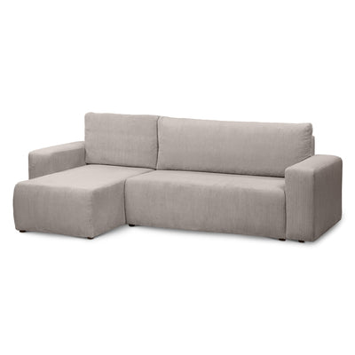 Kingi 3 Seater Reversible Corner Sofa Bed 200x142–154, Loft Style – Sand Stone (POSO 02), Universal