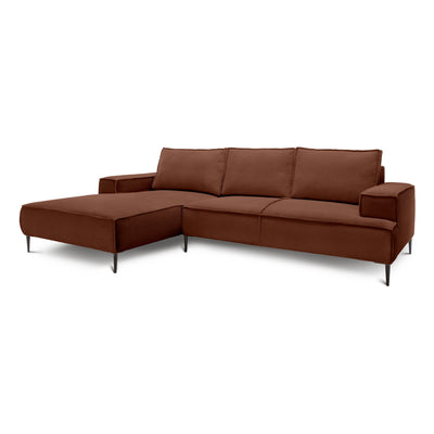 May 3 Seater Corner Sofa 275 cm, Modern Classic Style – Espresso (POSO 39), Left-hand-side