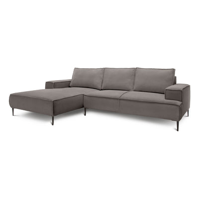 May 3 Seater Corner Sofa 275 cm, Modern Classic Style – Smoked Wood (POSO 04), Left-hand-side