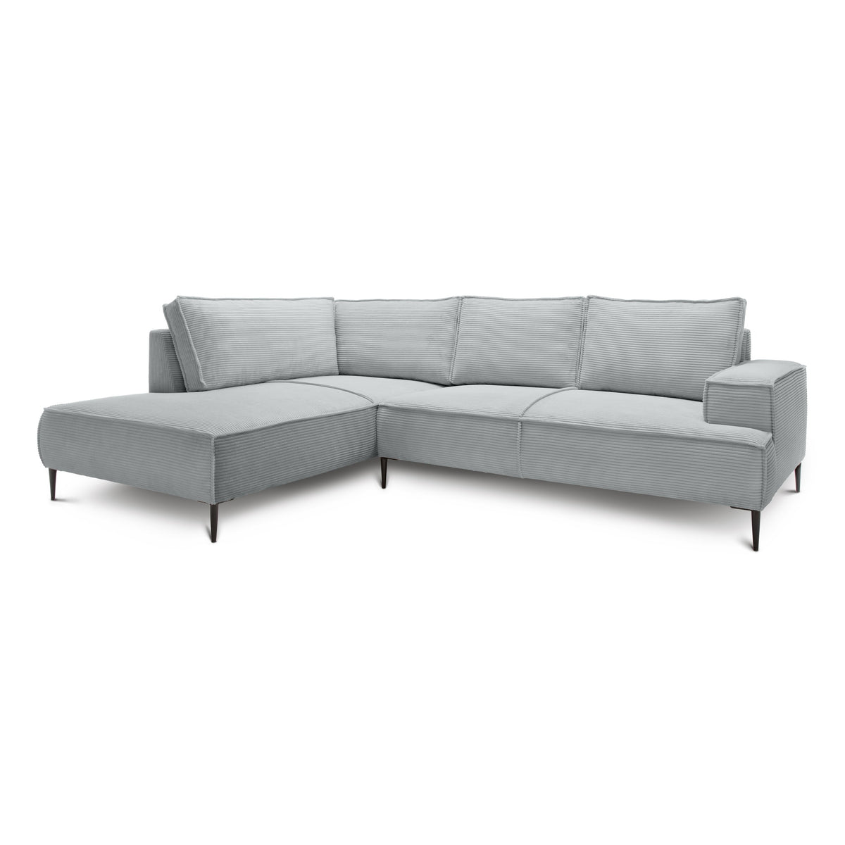 May 4 Seater Corner Sofa 275 cm – Gray Bamboo (POSO 55), Left-hand facing