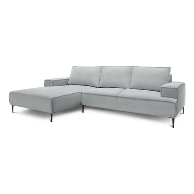 May 3 Seater Corner Sofa 275 cm, Modern Classic Style – Gray Bamboo (POSO 55), Left-hand-side