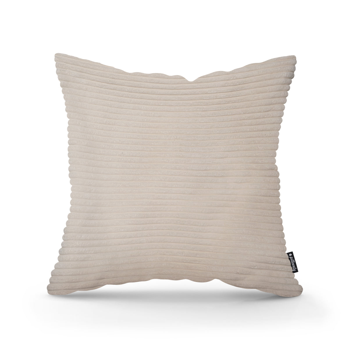 Wide Corduroy Decorative Cushion 45x45 cm, Scandinavian and Boho Style – main photo | Pillovely