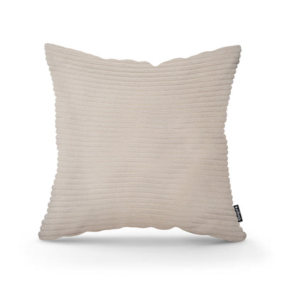 Wide Corduroy Decorative Cushion 45x45 cm, Scandinavian and Boho Style – main photo | Pillovely