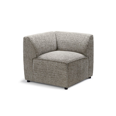 BRICK Modular Sofa Module M Right – Taupe Gray (BELLA 15)