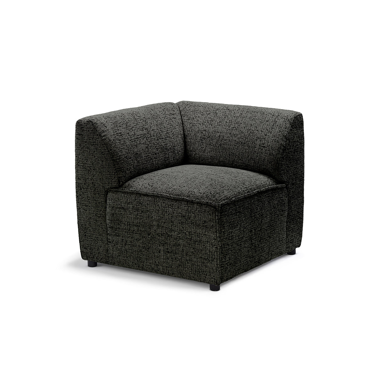 BRICK Modular Sofa Module M Right – Basalt Ash (BELLA 20)
