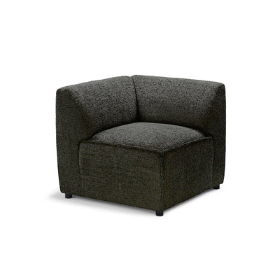 BRICK Modular Sofa Module M Right – Graphite Brown (BELLA 25)