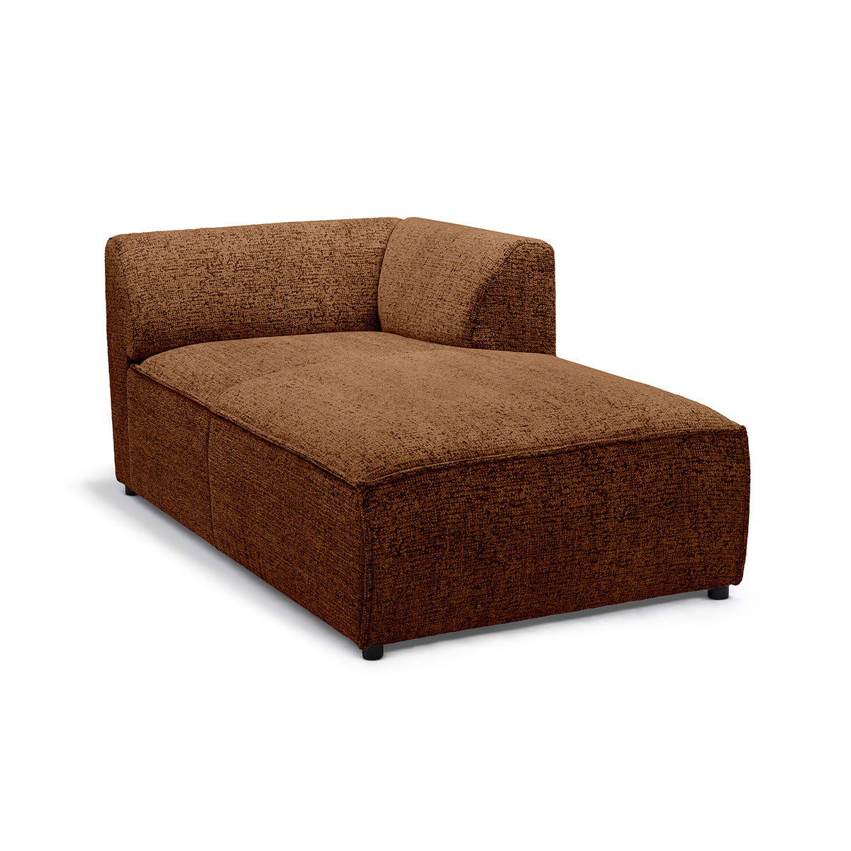 BRICK Modular Sofa Module L Right – Walnut Matte (BELLA 40)