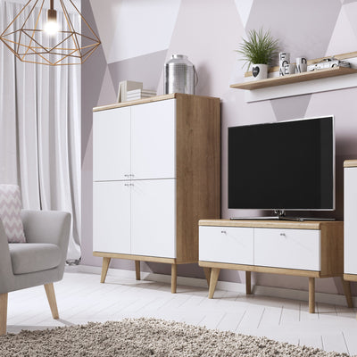 Komoda Lato 107x134 w stylu skandynawskim – w aranżacji wnętrza