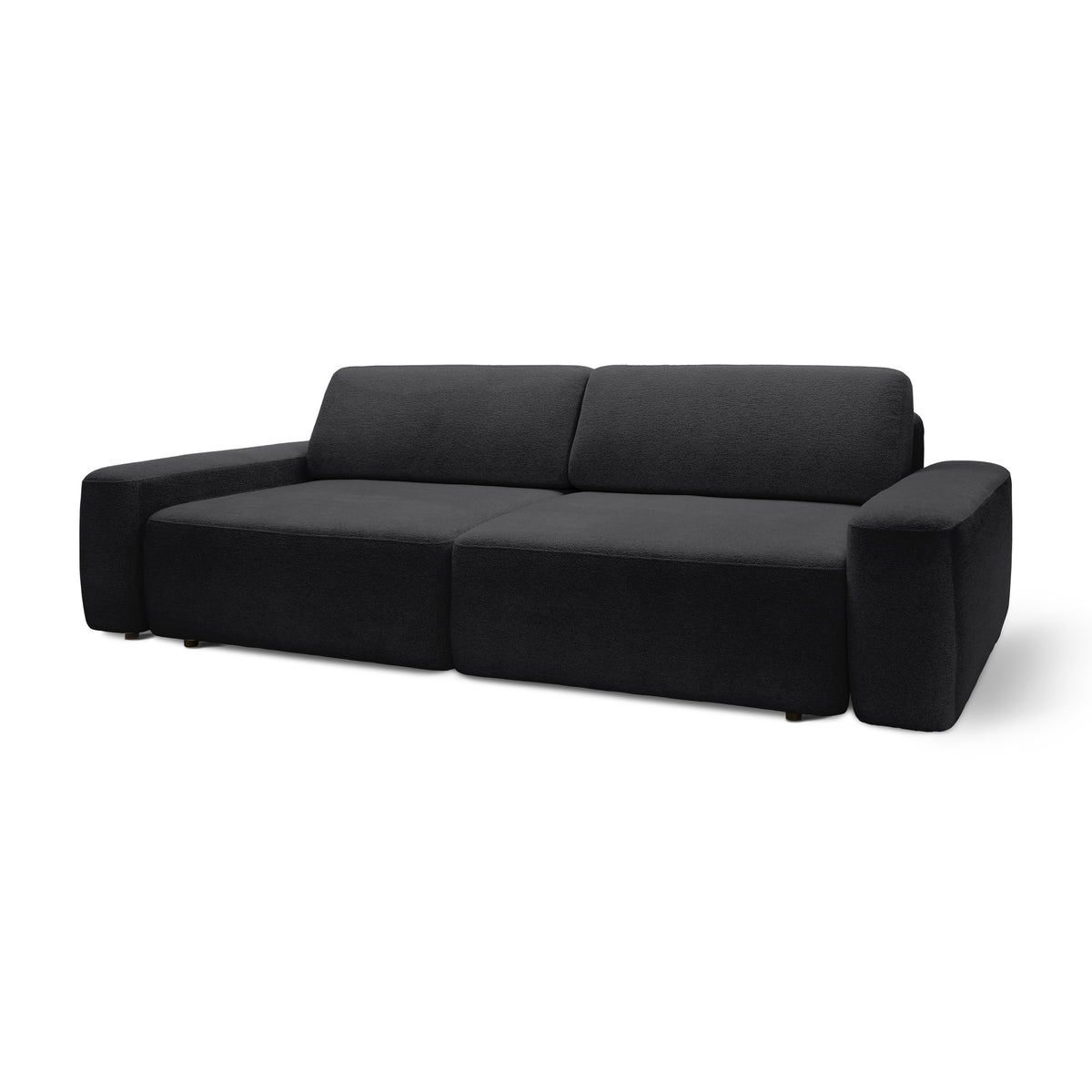 Bamby Sofa Bed 200x136 cm with Storage, DL Mechanism – Smoky Granite (RAVEN 15)