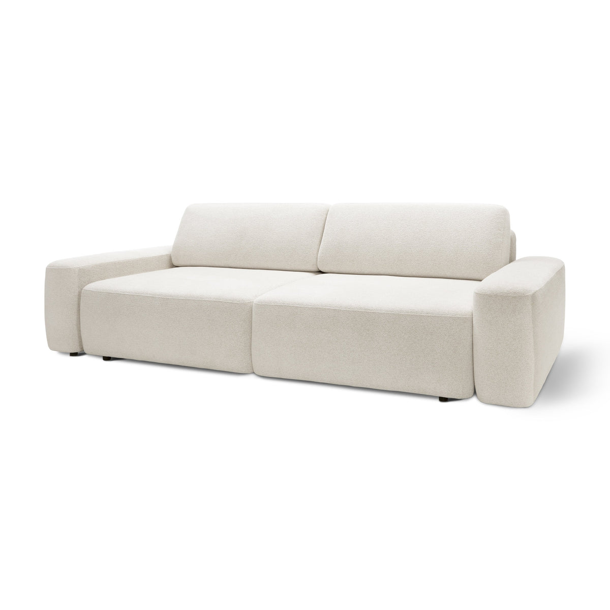 Bamby Sofa Bed 200x136 cm with Storage, DL Mechanism – Linen Glow (RAVEN 24)