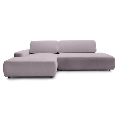 Bamby 4 Seater Corner Sofa Bed 125x210, Japandi Style – Left-hand, Rose Dust (RAVEN 30)