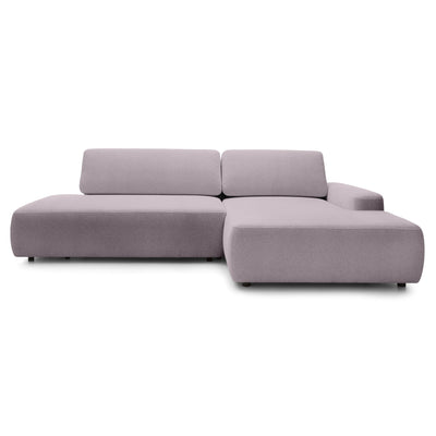 Bamby 4 Seater Corner Sofa Bed 125x210, Japandi Style – Right-hand, Rose Dust (RAVEN 30)