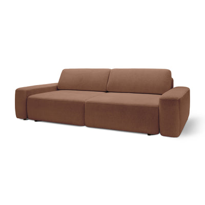 Bamby Sofa Bed 200x136 cm with Storage, DL Mechanism – Cinnamon Brown (RAVEN 38)