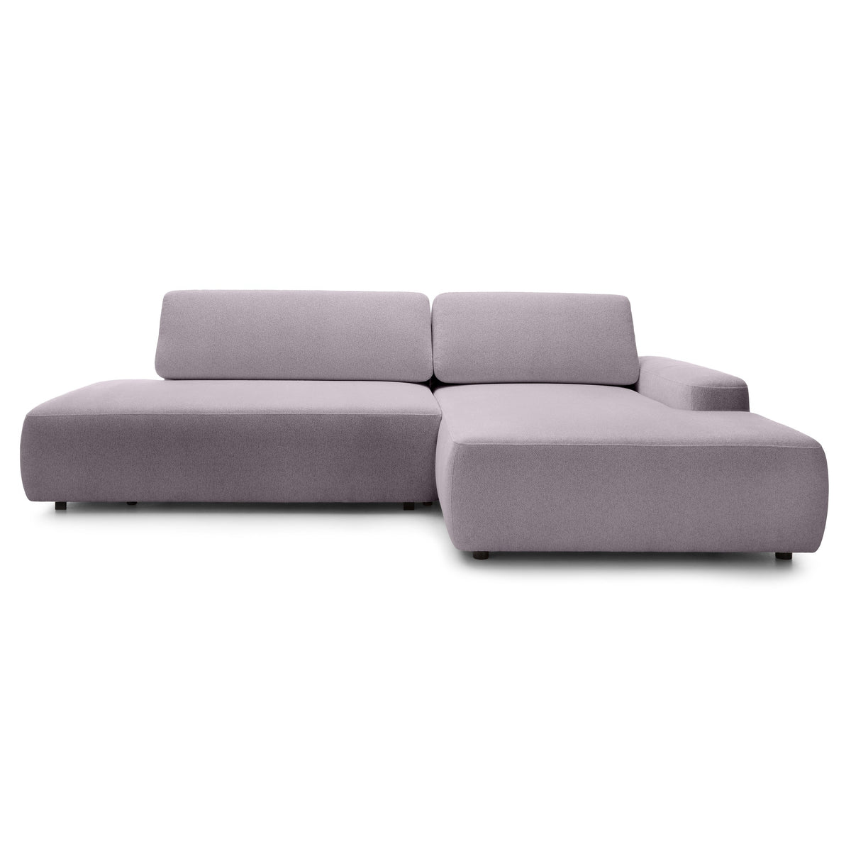 Bamby 4 Seater Corner Sofa Bed 125x210, Japandi Style – Right-hand, Autumn Pink (RAVEN 91)