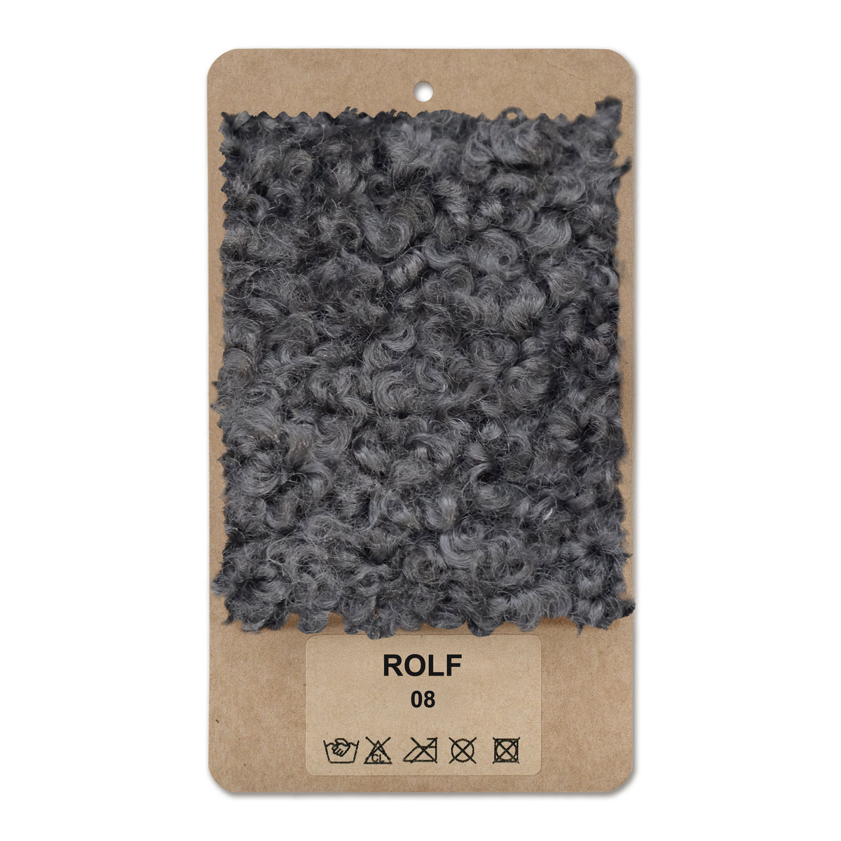 Fabric sample Rolf Black Ebony (ROLF 08)