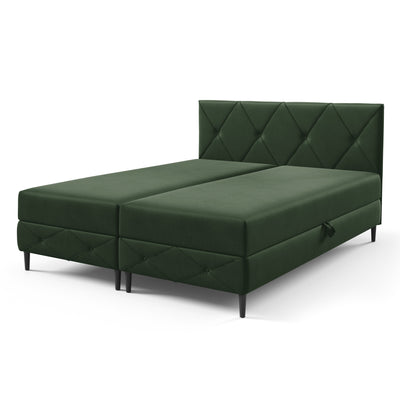 Wianec Continental Divan Bed with Storage, Classic Style – Mountain Moss (ROUGE 11), 200