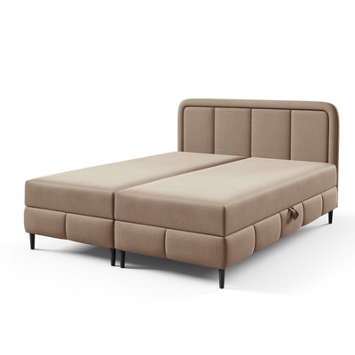 Pole Continental Divan Bed with Storage – Sandy Taupe (ROUGE 03), 200
