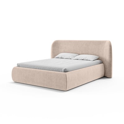 Łóżko tapicerowane Frasspo z pojemnikiem w stylu modern soft w tkaninie SALVADOR – zdjęcie 17