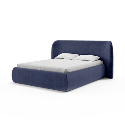 Łóżko tapicerowane Frasspo z pojemnikiem w stylu modern soft w tkaninie SALVADOR – zdjęcie 9