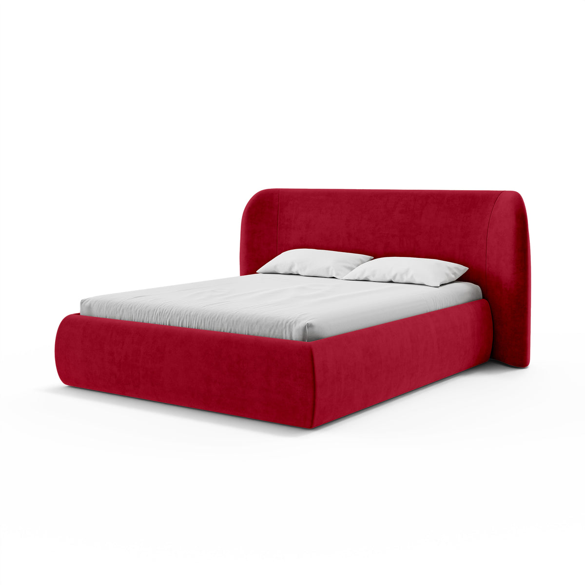 Łóżko tapicerowane Frasspo z pojemnikiem w stylu modern soft w tkaninie SALVADOR – zdjęcie 12