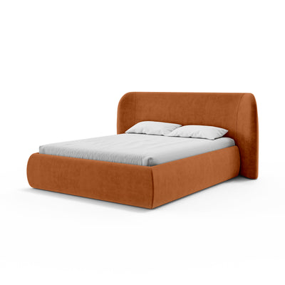 Łóżko tapicerowane Frasspo z pojemnikiem w stylu modern soft w tkaninie SALVADOR – zdjęcie 14