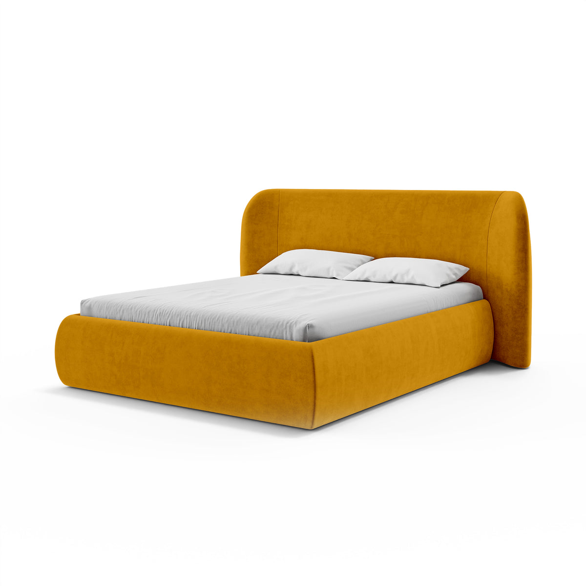 Łóżko tapicerowane Frasspo z pojemnikiem w stylu modern soft w tkaninie SALVADOR – zdjęcie 11