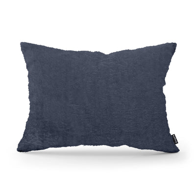 Plush Decorative Cushion 40x55 cm, Glamour Style – Ink Graphite (SORRISO 01)