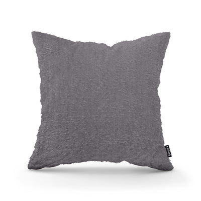 Plush Decorative Cushion 45x45 cm, Glamour Style – 100% PES Plush, Soft Texture – Violet Stone (SORRISO 03)