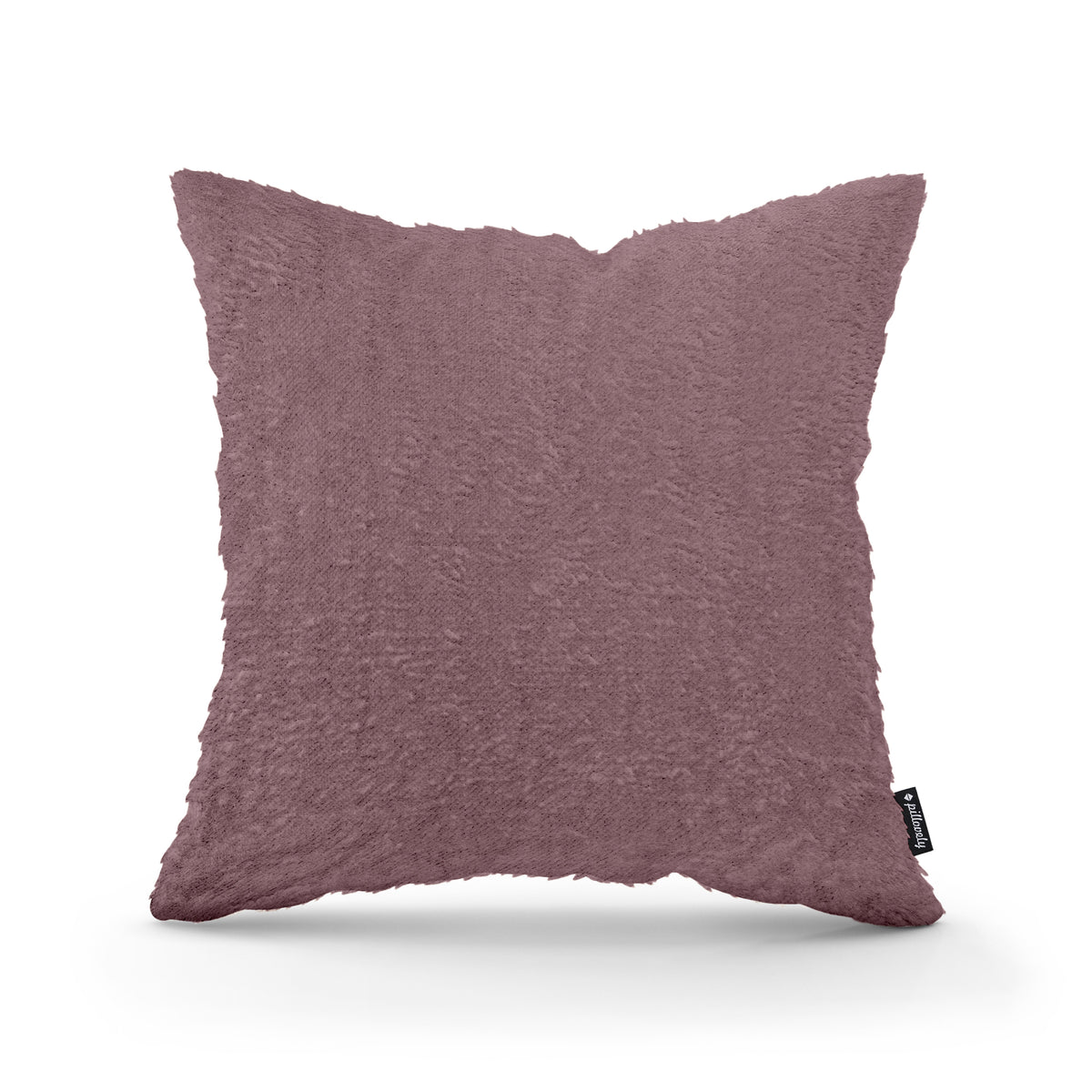 Plush Decorative Cushion 45x45 cm, Glamour Style – 100% PES Plush, Soft Texture – Rosy Sepia (SORRISO 10)