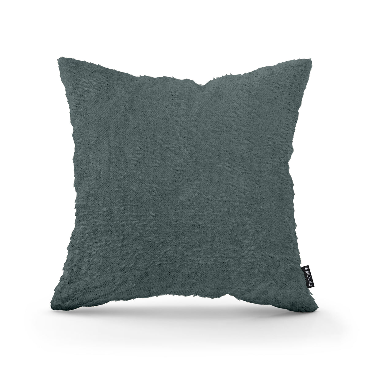 Plush Decorative Cushion 45x45 cm, Glamour Style – 100% PES Plush, Soft Texture – Ruby Navy (SORRISO 13)