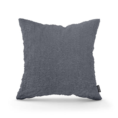 Plush Decorative Cushion 45x45 cm, Glamour Style – 100% PES Plush, Soft Texture – Graphite Glow (SORRISO 20)