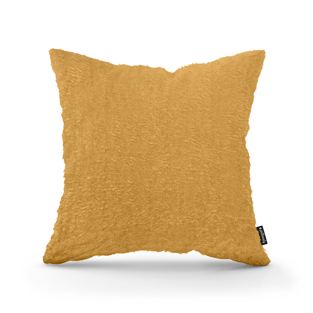 Plush Decorative Cushion 45x45 cm, Glamour Style – 100% PES Plush, Soft Texture – Golden Shine (SORRISO 21)