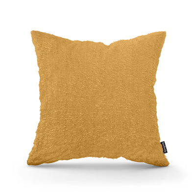 Plush Decorative Cushion 45x45 cm, Glamour Style – 100% PES Plush, Soft Texture – Golden Shine (SORRISO 21)
