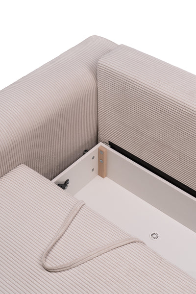 Sofa Zoria z funkcją spania 145 × 203 z pojemnikiem w stylu nowoczesnym – zdjęcie 9