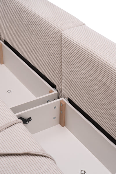 Sofa Zoria z funkcją spania 145 × 203 z pojemnikiem w stylu nowoczesnym – zdjęcie 10