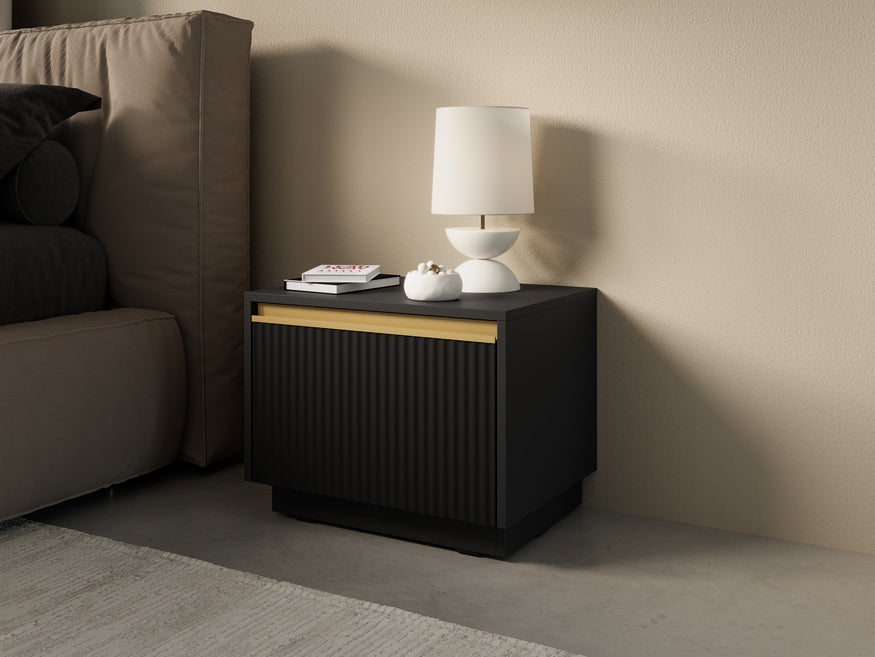 Szafka nocna Westa 54x42 cm w stylu glamour – zdjęcie 12