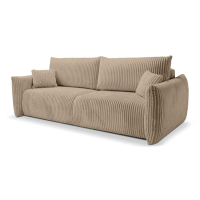 Alloro 3 Seater Sofa Bed 145x200 with Storage, Modern Style – Olive Copper (TILIA 11)