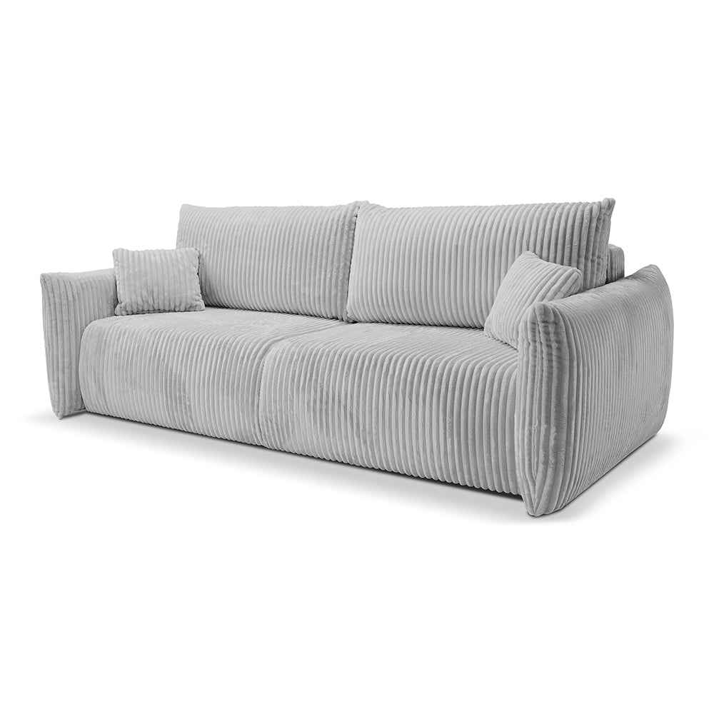 Alloro 3 Seater Sofa Bed 145x200 with Storage, Modern Style – Rainy Morning (TILIA 86)