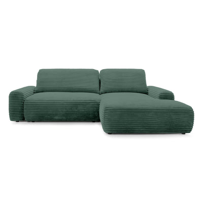 Dori Corner Sofa Bed with Storage 125x200, Modern Style – Right-sided, Fern Shadow (TILIA 39)