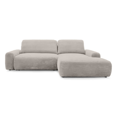 Dori Corner Sofa Bed with Storage 125x200, Modern Style – Right-sided, Mulberry Ash (TILIA 83)