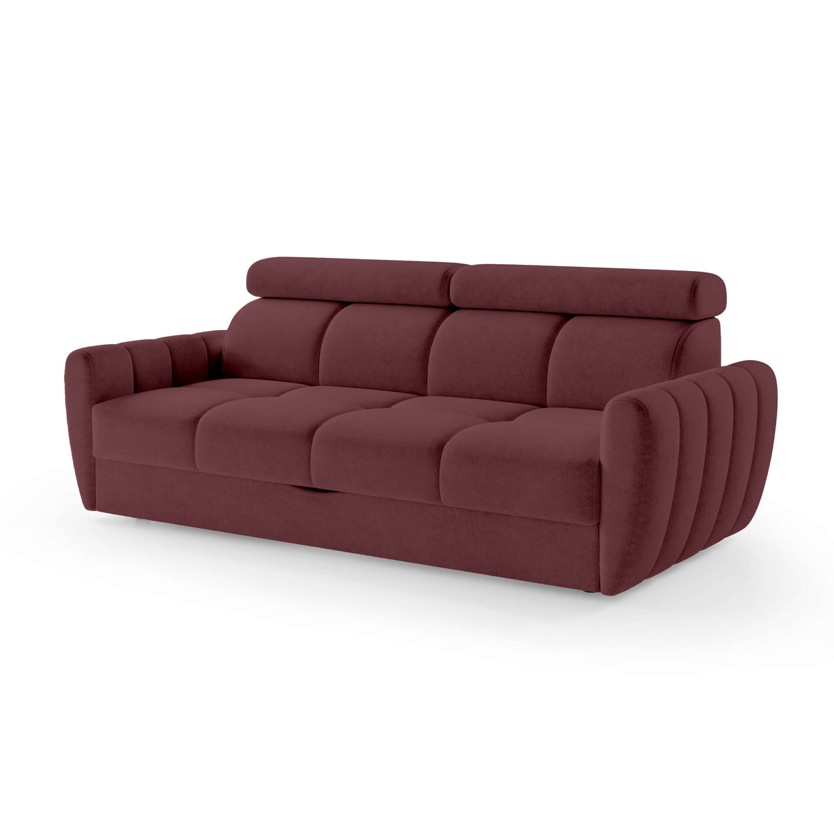 Franec 3 Seater Sofa Bed 227 cm, Minimalist Style – Ruby Bark (CLOUD 68)