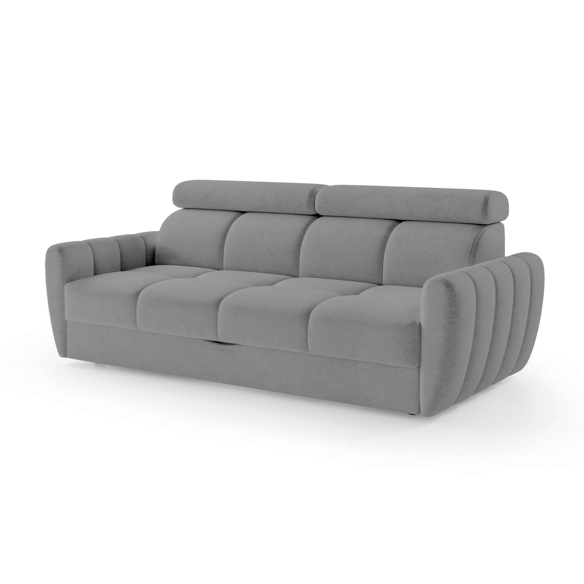 Franec 3 Seater Sofa Bed 227 cm, Minimalist Style – Pigeon Graphite (CLOUD 80)