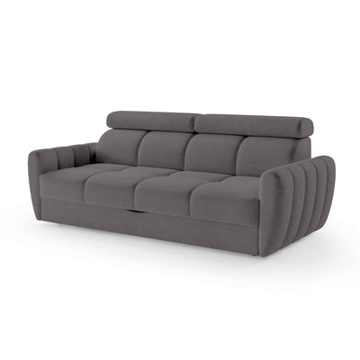 Franec 3 Seater Sofa Bed 227 cm, Minimalist Style – Dark Granite (CLOUD 91)