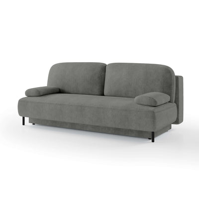 Tola 2 Seater Sofa Bed 140x200 with Storage, Modern Style – Stone Mist (PERFECT HARMONY 85)