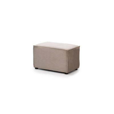 Klara Reversible Corner Sofa Bed with Storage and Pouffe, Modern Style – angled view