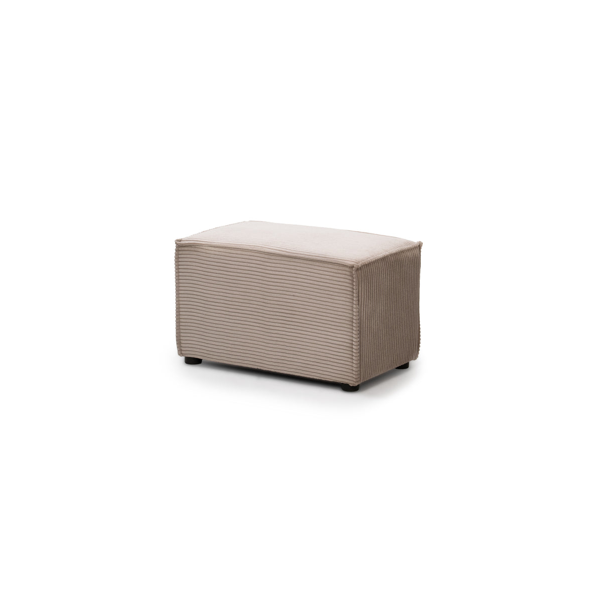 Klara Reversible Corner Sofa Bed with Storage and Pouffe, Modern Style – angled view